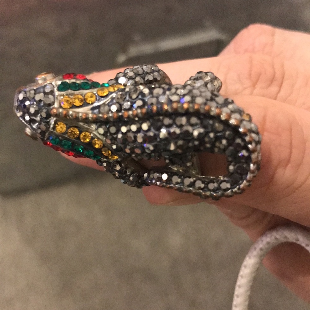 Rhinestone Lizard Ring. It’s Size 5 Ring. - image 3
